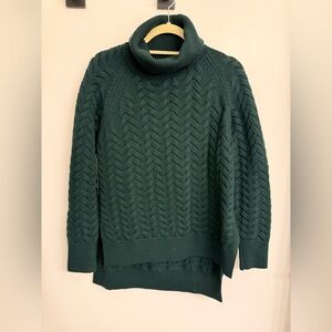 Wilfred Deep Green Cowl Neck Sweater